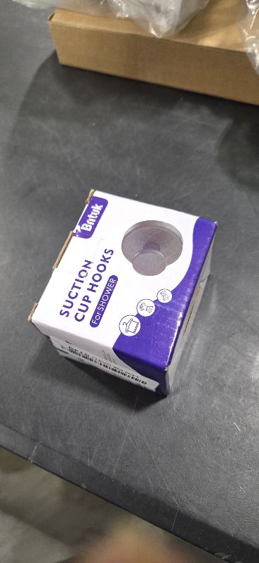 Photo 1 of Bntuk Suction Cup Hooks for Shower, Removable Towel Hooks for Bathroom Window Glass Door Wall, Bath Robe Looafh Wreath Hook for Hanging - 2 Pack, Black