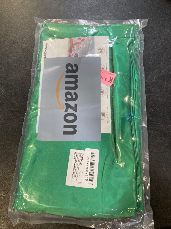 Photo 1 of 2 Panels  Green Backdrop Curtain, 10 x 10 Feet Background Curtains for Parties, Weddings, Baby Showers, Bachelorette Halloween, Christmas Birthday Party Photoshoot Backdrop Curtains Decorations