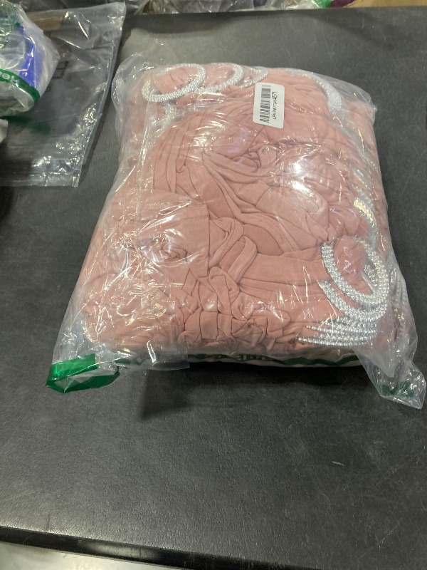 Photo 1 of Peomeise 100pcs Dusty Pink Spandex Chair Sashes with Buckle Slider for Wedding, Party Decoration
