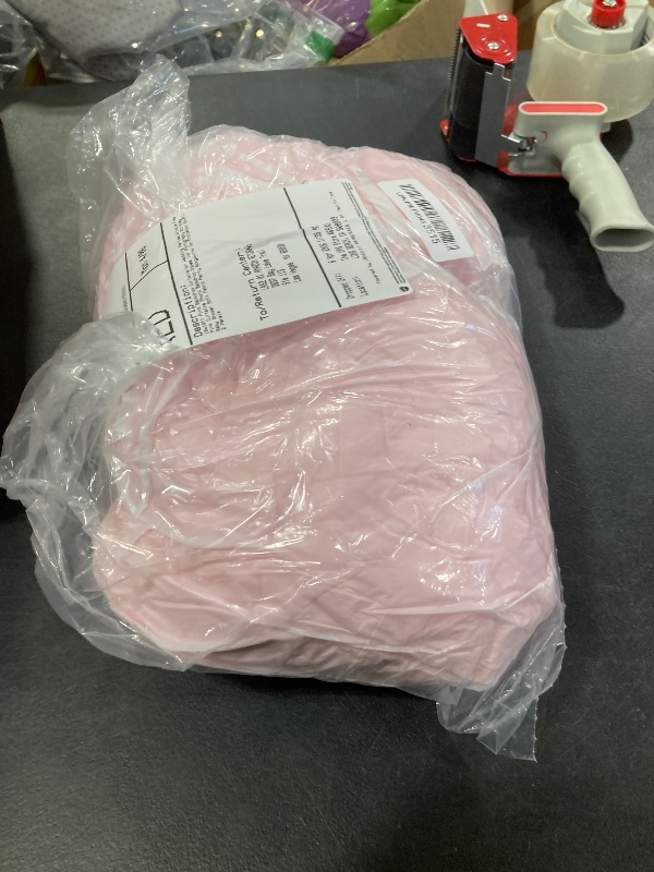 Photo 1 of 10x10ft Pink Backdrop Curtains for Wedding Parties Wrinkle Free Pink Curtains Photo Backdrop Drapes for Photography Birthday Baby Shower Soft Fabric Party Backgournd for Photoshoot 5x10ft, 2 Panels