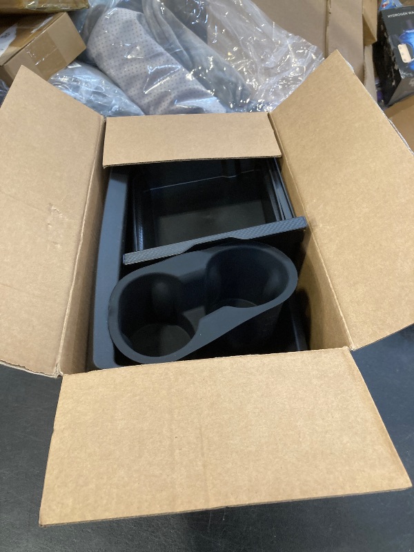 Photo 1 of 10PCS Center Console Organizer Tray for 2025 2026 Tesla Model Y Juniper Accessories, Under Seat Storage Armrest Hidden Storage Box Cup Holder Charger Pad for Tesla Model Y Juniper (Not fit Standard)