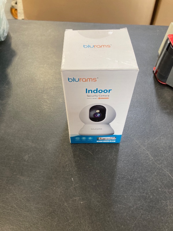 Photo 1 of Security Camera 2K, blurams Baby Monitor Dog Camera 360-degree for Home Security w/Smart Motion Tracking, Phone App, IR Night Vision, Siren, Works with Alexa & Google Assistant & IFTTT, 2-Way Audio