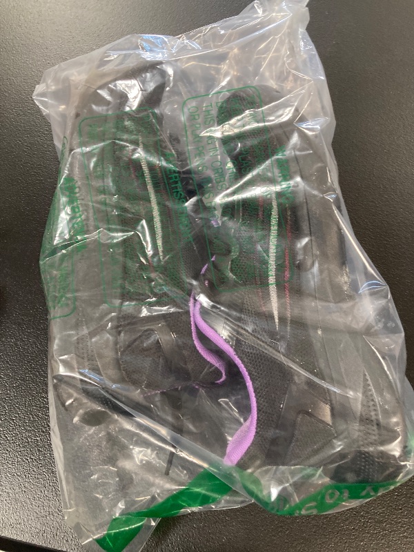 Photo 1 of Treesky Non Slip Work Shoes for Women - Ultra Lightweight Slip Resistant Sneakers for Nursing, Food Service & Kitchen, Ideal for Wet Environments, Walking & Standing All Day Black Purple- WOMENS 7.5