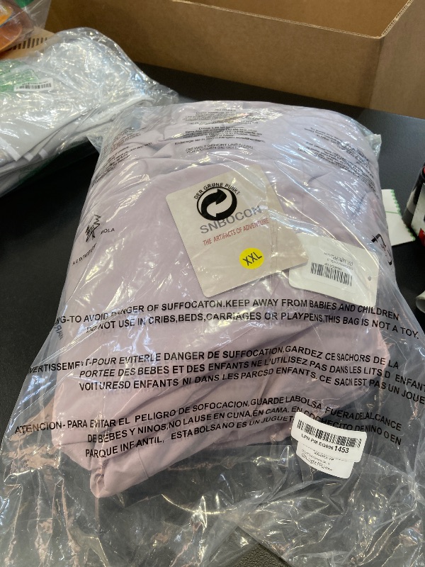 Photo 1 of SNBOCON Womens One Piece Ski Suit Colorful Jumpsuits Snowboard Snowsuits Winter Outdoor Waterproof Hooded Jackets for Snow Sports (2XL,Light PPL)