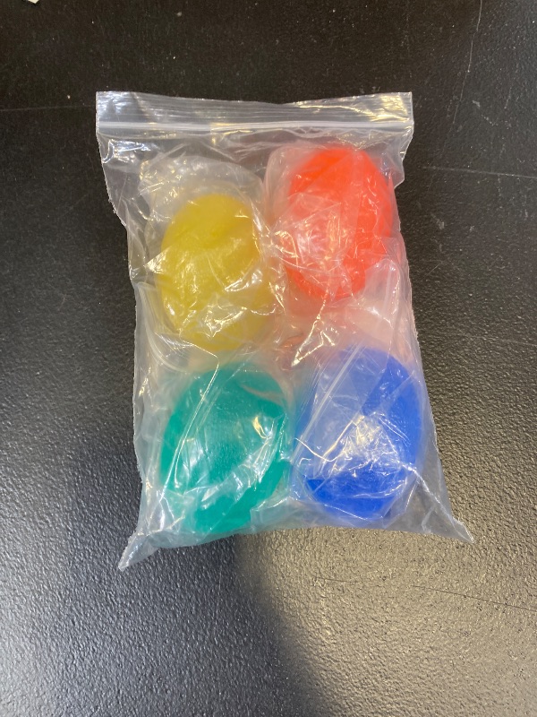 Photo 1 of 4 Pcs Squeeze Balls for Hand Therapy - 4 Resistance Levels Hand Exercise Balls for Arthritis, Pleasant to Touch & Lightweight - Physical Therapy Ball for Recovery, Stress Relief, Grip Strength, Focus