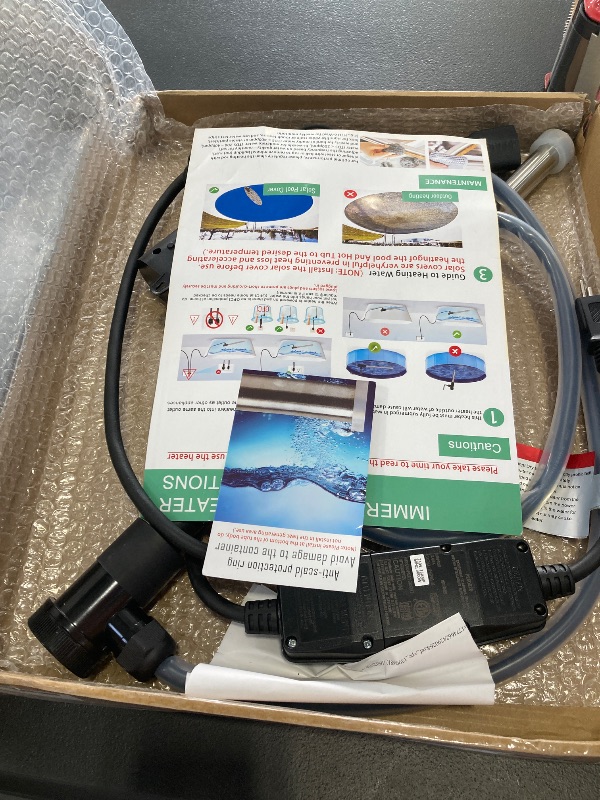 Photo 1 of 3000W Immersion Water Heater for Pool & Hot Tub, Submersible Electric Pool Heater with Smart Thermostat & GFCI, Portable Heater for Inflatable Above Ground Pool, Bathtub, Baptistry, Baptismal