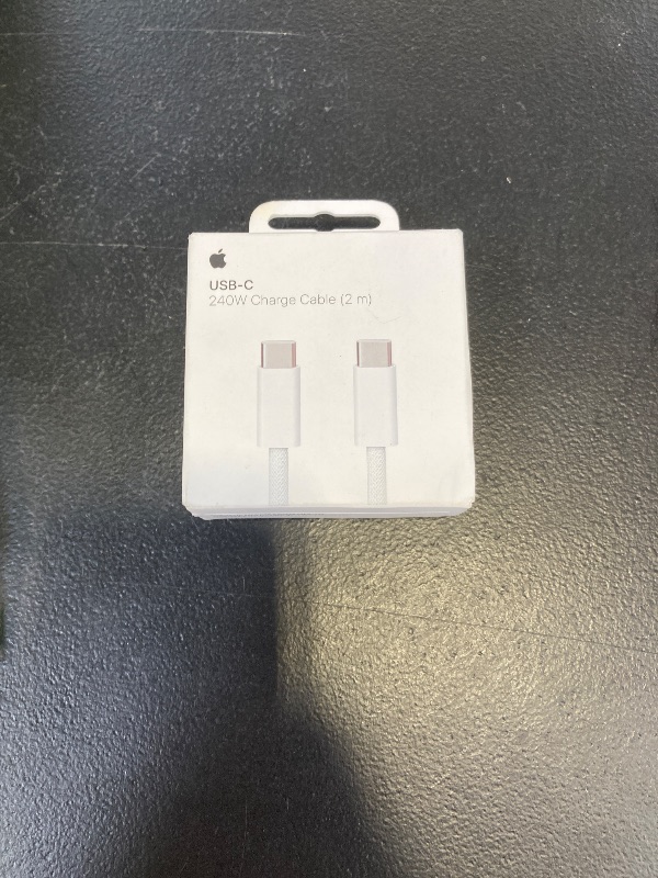 Photo 1 of Apple 240W USB-C to USB-C Woven Charge Cable (2 m): Fast and Convenient Charging