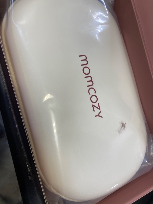 Photo 1 of Momcozy M5 Smart APP Controlled Wearable Breast Pump, Hands-Free Wireless Electric Pump, 3 Modes 9 Suction Levels, BPA-Free, Portable Lightweight, 24mm Flange, 2-Pack Cozy Red