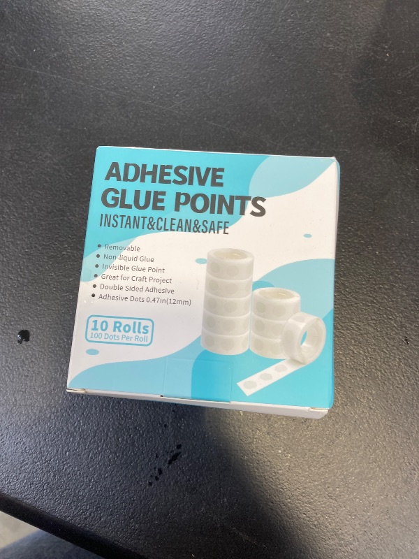 View 2 of 1000pcs Glue Point Clear Balloon Glue Removable Adhesive Dots Double Sided Dots of Glue Tape for Balloons Craft Glue Points Dots Sticky Dots or Wedding Decoration