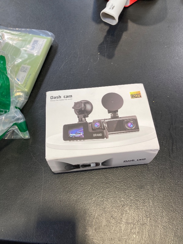 Photo 1 of 1080P Dual Dash Camera for Car Front and Inside Dashcam Car Security Video Recorder,170°Wide Angle Vehicle Cam,WDR,G-Sensor,2’’ IPS Screen,Loop Recording,Night Vision (Dual Dash Cam Without Card)