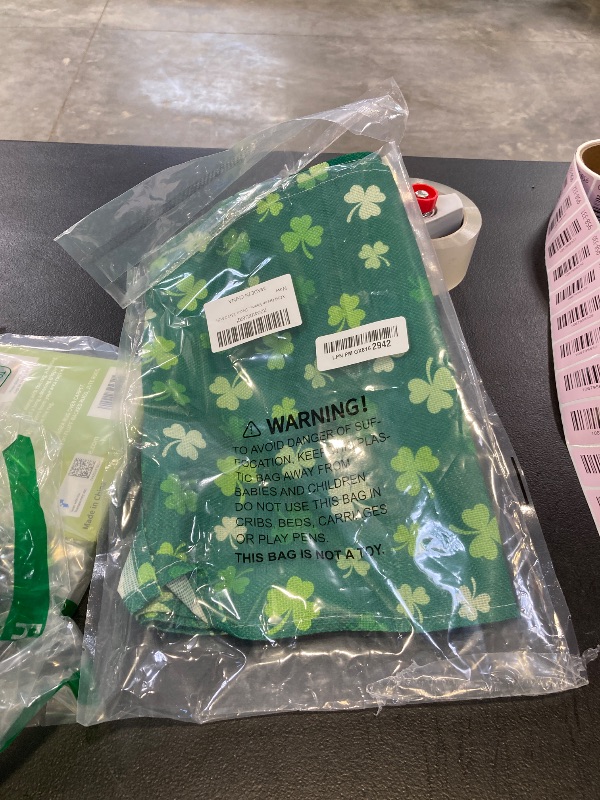 Photo 1 of XCHI Green Shamrocks St. Patrick's Day Table Runner Table Decoration for Party Home Kitchen Dining Holiday Decor 13x72 Inch