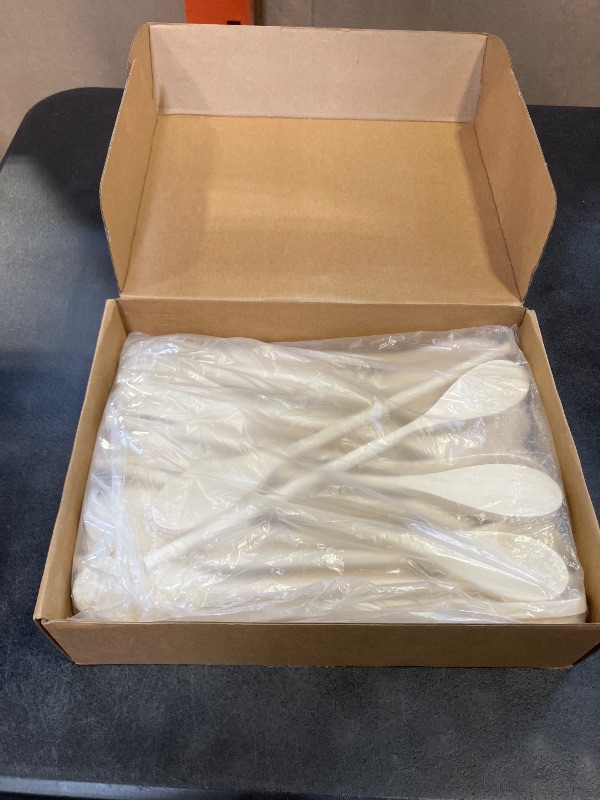 Photo 1 of 50 Pcs 12 Inch Long Handle Wooden Craft Spoons, Wooden Decorative Spoon for Crafts, Bulk Wood Spoons for DIY Crafts, Drawing, Carving, Decoration