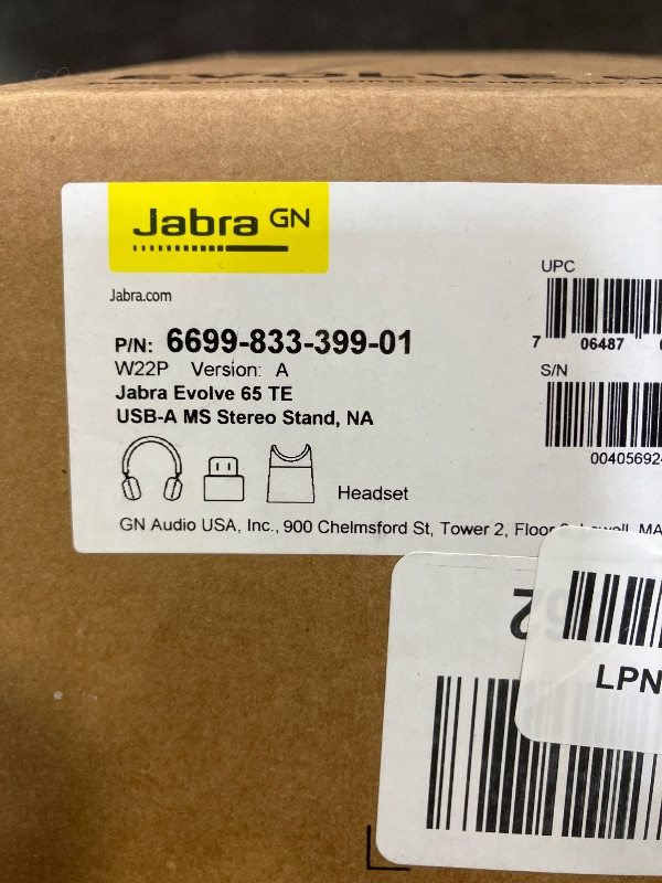 Photo 1 of Jabra Evolve 65 TE (Third Edition) Wireless Dual-Ear Headphones w/Charging Stand - Noise-Canceling Mic, 16 hr Battery Life, Dual Connectivity, MS Teams Certified, Supports Other Platforms, Black