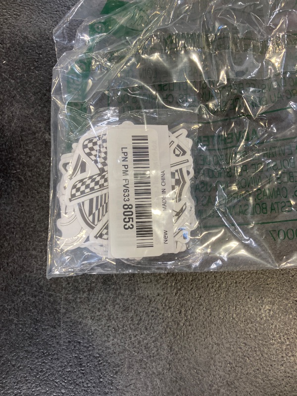 Photo 1 of 50PCS Race Car Checkered Flags Stickers Checkered Flags Party Favors Birthday Party Decorations Vinyl Waterproof Stickers for Water Bottle Laptop Luggage Helmet