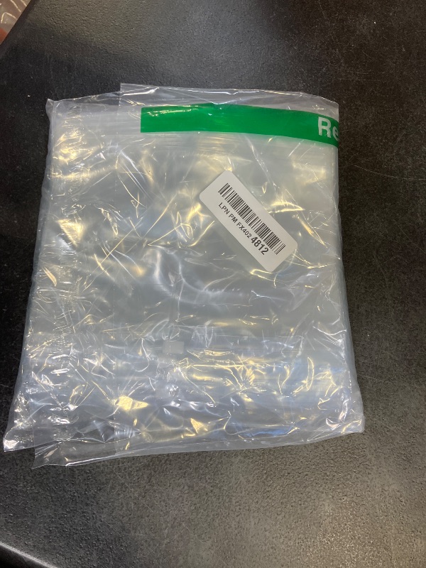 Photo 1 of 50 Self Seal PVC Pack Zipper Lock Bags, Clear Jewelry Anti Oxidation, Small Sealed, Resealable Storage, Cable Organizer (18x15cm/7x6inch)