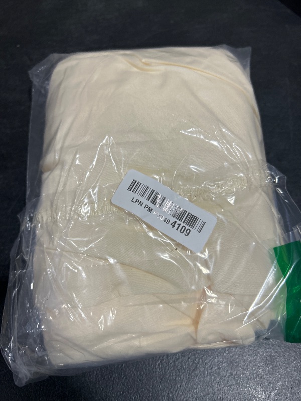 Photo 1 of Bed Skirt Full Size Ruffled Bed Skirt with Split Corners, Full Bed Skirts 14 Inch Drop with Platform, 14'' Full, Beige