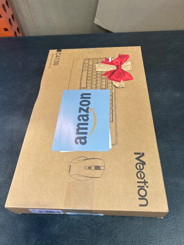 Photo 1 of MEETION Wireless Keyboard and Mouse, Full-Sized Cordless Keyboard with Wrist Rest, 3 DPI Adjustable Mouse, Keyboard and Mouse Set with 2.4GHz USB Receiver, for PC/Computer/Laptop/Windows/Mac, Pink