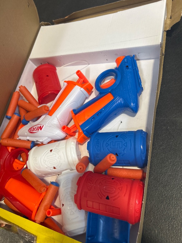 Photo 1 of Nerf N Series Backyard Triple Pack, Includes 3 Flex Blasters, 3 Targets, 30 N1 Darts, Ages 8+ (Amazon Exclusive)