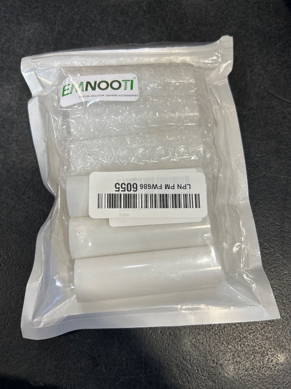 Photo 1 of 3 Inch Tall White Plastic Candle Covers Sleeves,Chandelier Socket Sleeves,Candelabra Base E12 Socket Covers Set of 6