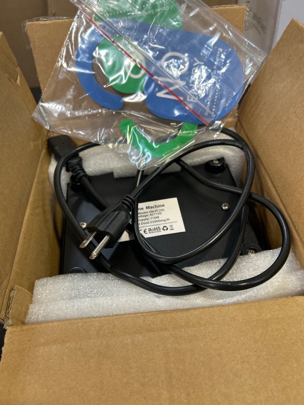 Photo 1 of 2026 Upgraded Ozone Generator, High Capacity Ozone Machine Odor Removal Up to 6000 Sq.Ft, for Car/Home/Smoke/Pet Odor, Black