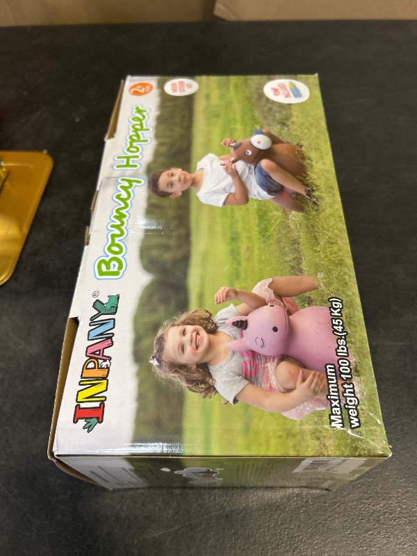 Photo 1 of INPANY Kids Car Bouncy Hopper Toys, Toddlers Ride on Car, Inflatable Hopping Toys, Bouncing Buddies, Rubber Bouncer, Outdoor Indoor Birthday Gifts Toy for 2 3 4 Yr Girl Boy, Grey