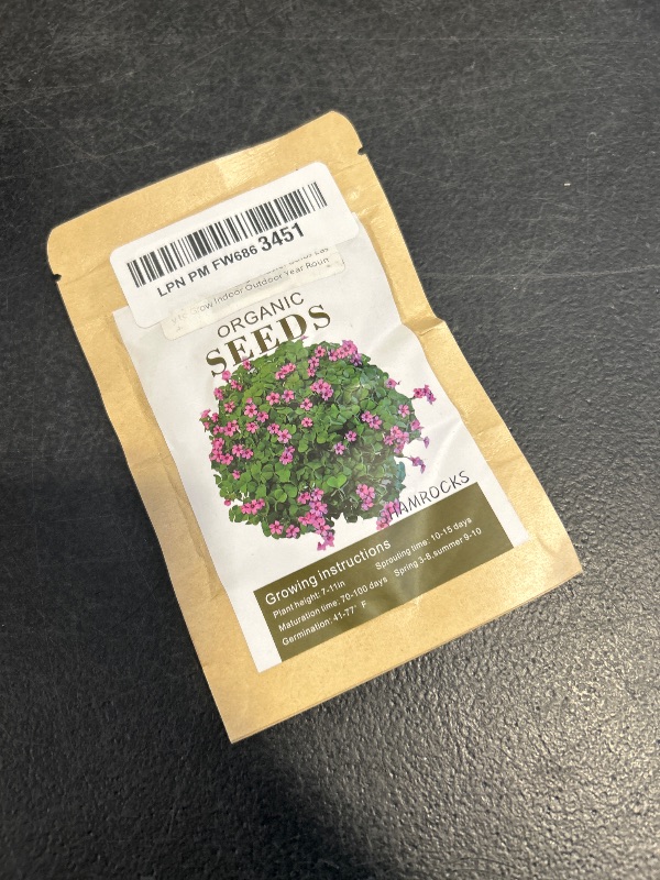 Photo 1 of 12 Pcs Green Shamrock Bulbs Oxalis Triangularis for Planting, Flower Bulbs Indoor Outdoor Year Round Perennial Vibrant Foliage Shamrock Plant Lucky Home Garden Decor