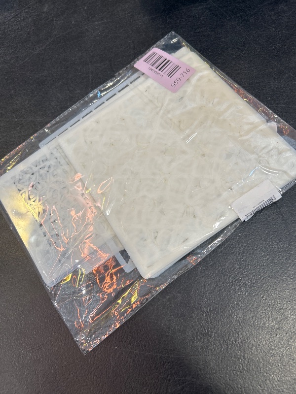 Photo 1 of 24Pcs Stencils for Painting, Geometric Pattern Stencils for Crafts Reusable, Wall Stencil for Painting Patterns, Spray Paint Layering Stencil for Paint On Wood(2 Size)