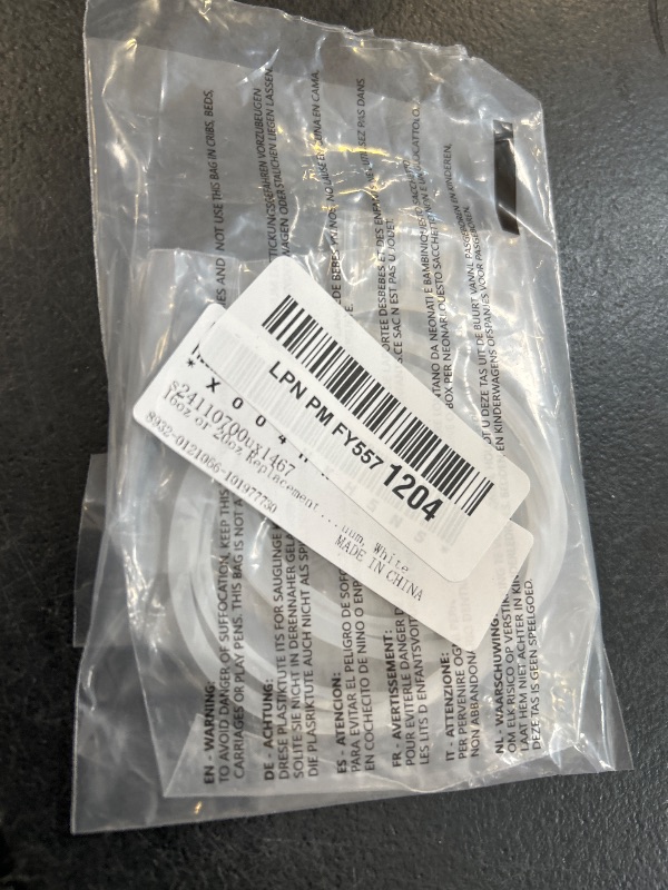 Photo 1 of uxcell 16oz or 20oz Replacement Rubber Lid Seals, 4 Pcs 2.4" Diameter O Shaped Resealable Lid Gaskets for Stainless Steel Insulated Tumbler Mugs Cups Vacuum, White