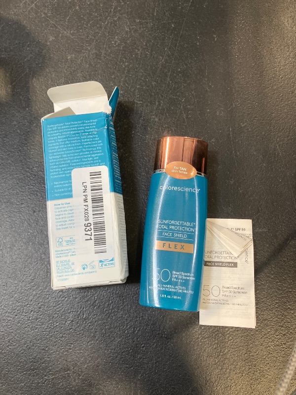 Photo 1 of Colorescience 50 to 70 SPF Total Protection Face Shield Flex SPF 50, Zinc Oxide Formula, Tan, 1.8 fl. oz.