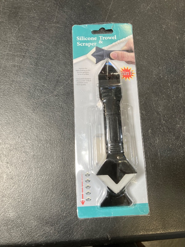 Photo 1 of 3 in 1 Silicone Caulking Tools, Glass Glue Angle Scraper, stainless steelhead Caulk Remover and Sealant Scraper, For Kitchen Bathroom Window And Frames Sealant Seals