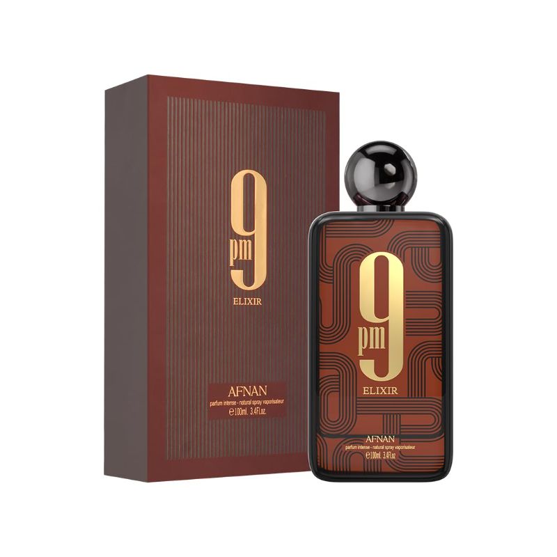 Photo 1 of Afnan 9 PM Elixir Unisex Extrait de Parfum, 3.4 Fl. Oz factory sealed