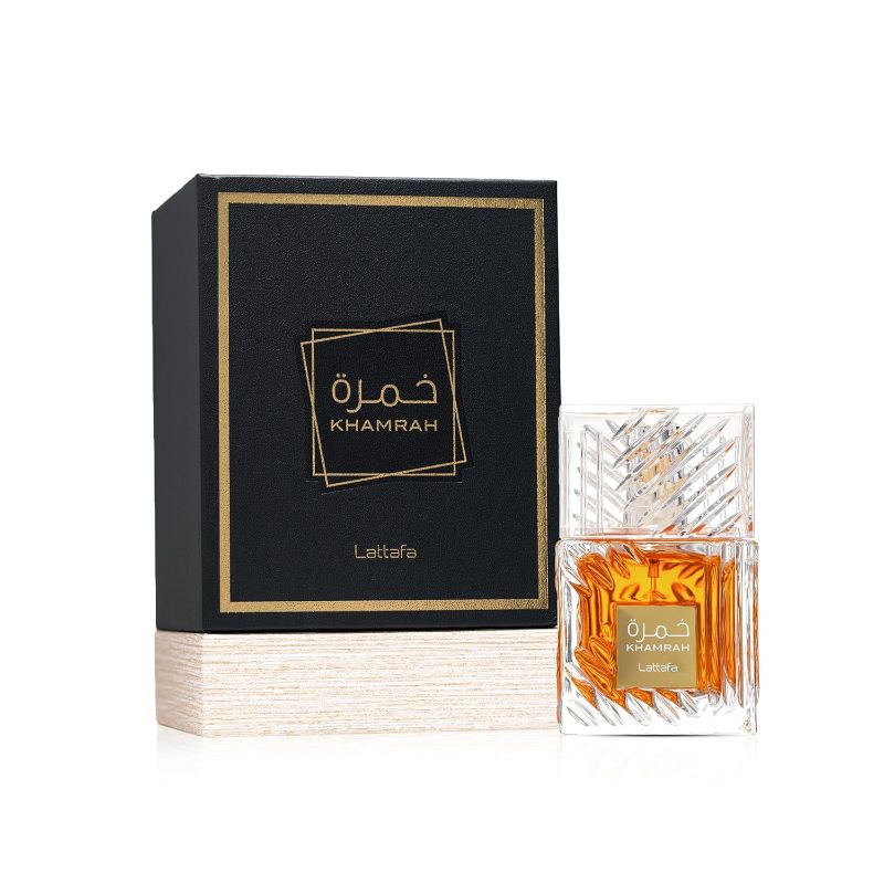 View 2 of Lattafa Khamrah - Vanilla, Warm Spicy, Amber, Cinnamon - Eau de Parfum Long-Lasting Fragrance for Unisex, 3.40 Ounce / 100 ml ITEM IS FACTORY SEALED