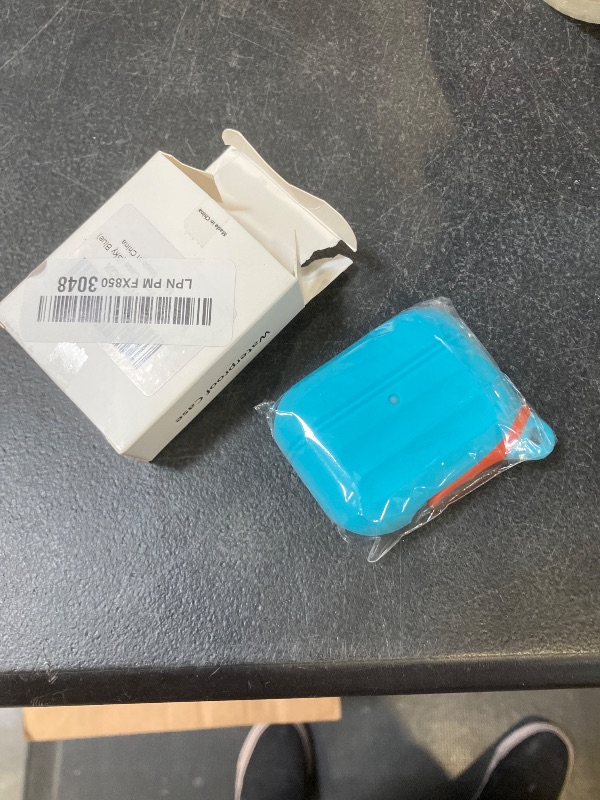 Photo 1 of for AirPods Pro 3 Case Silicone - Waterproof, Shockproof, Drop Protection, Wireless Charging Supported, One-Piece Folding Design with Carabiner for AirPods Pro 3rd Gen (2025) - Sky Blue