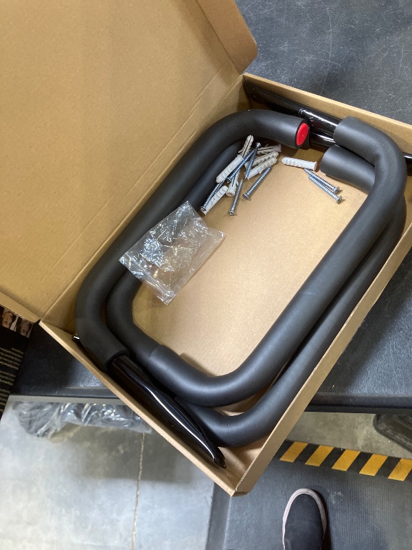 Photo 1 of Naikozmo 12.7 Inch Heavy Duty Large Tool Hanger, 4 Pack Wall Mounted Garage Storage Hooks, Indoor Black + Red 12.7Inches x 9.2Inches