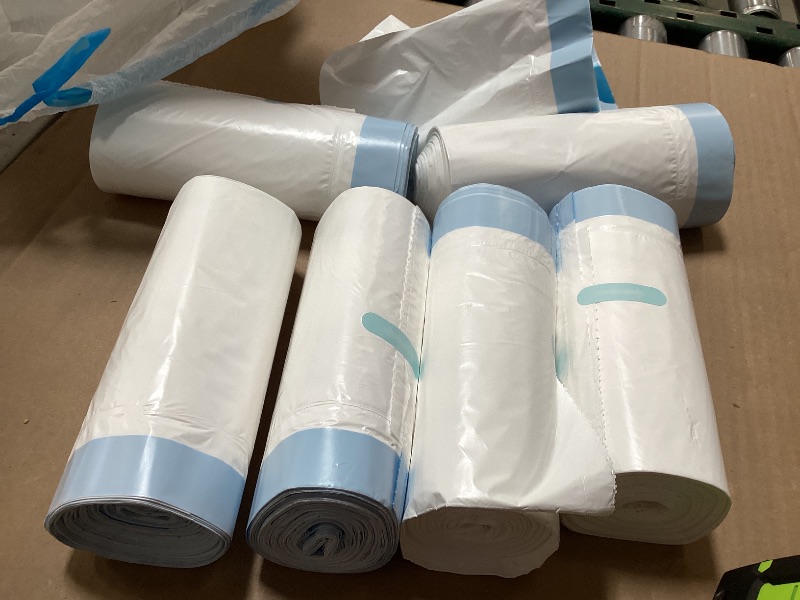 Photo 1 of 120 Pack Cat Litter Box Liners, 26.4" x 23.6" Automatic Litter Box Bags, 3MIL Extra Thick Leakproof Cat Litter Bags, Compatible with Litter Robot 3 & 4, 10-12 Gallon Heavy Duty Drawstring Waste Bags