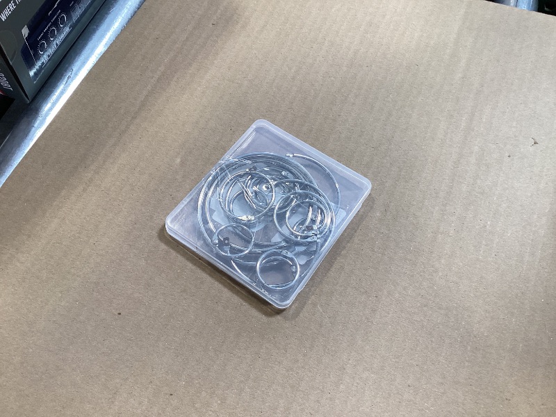 Photo 1 of 16PCS SIEWAY Binder Rings Assorted Sizes(1-1.5-2-2.5-3-3.5 inch), Large Metal Keychain Key Rings, Paper Rings Book Rings, Loose Leaf Binder Rings (16)