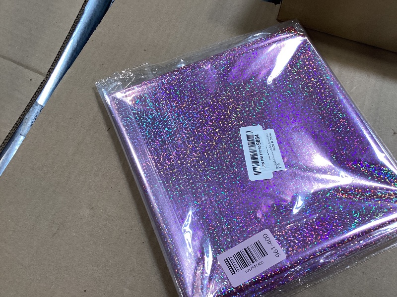 Photo 1 of 2 pcs Pale Pink Holographic Laser Tablecloths Light Pink Shiny Table Covers 40" x 108" Foil Disposable Rectangle Table cloths for Girl Birthday Party Wedding Anniversary Bachelorette Baby Shower Décor