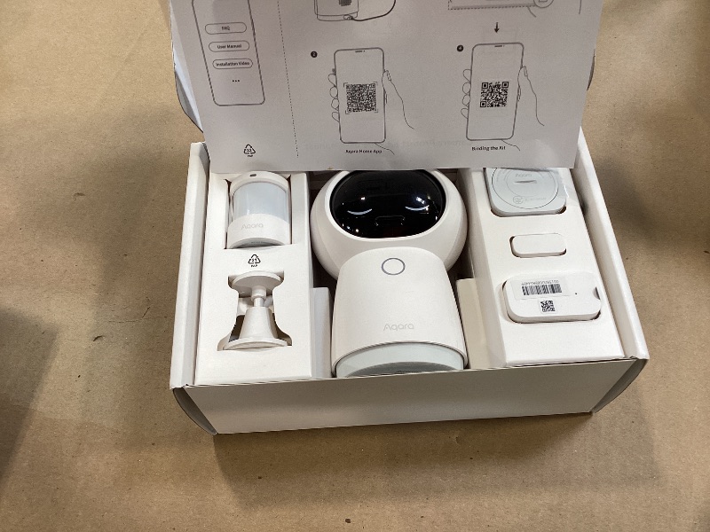 Photo 1 of Aqara Camera Protect Kit Y100-4 Piece Wireless Home Security System with 2K Camera Hub G3, 3 Smart Sensors, HomeGuardian, Local Automation & 24/7 Alerts, Supports HomeKit, Google Home, Alexa