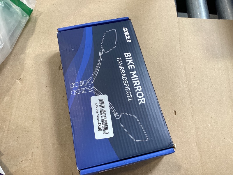 Photo 1 of 2pcs Bike Mirror Handlebar Mount 360° Adjustable and Rotatable, Wide Bicycle Mirrors for Handlebars with Long Arm, Safe HD Bike Rear View Mirror for Scooter, Motorcycle Accessories Foldable for Ebike
