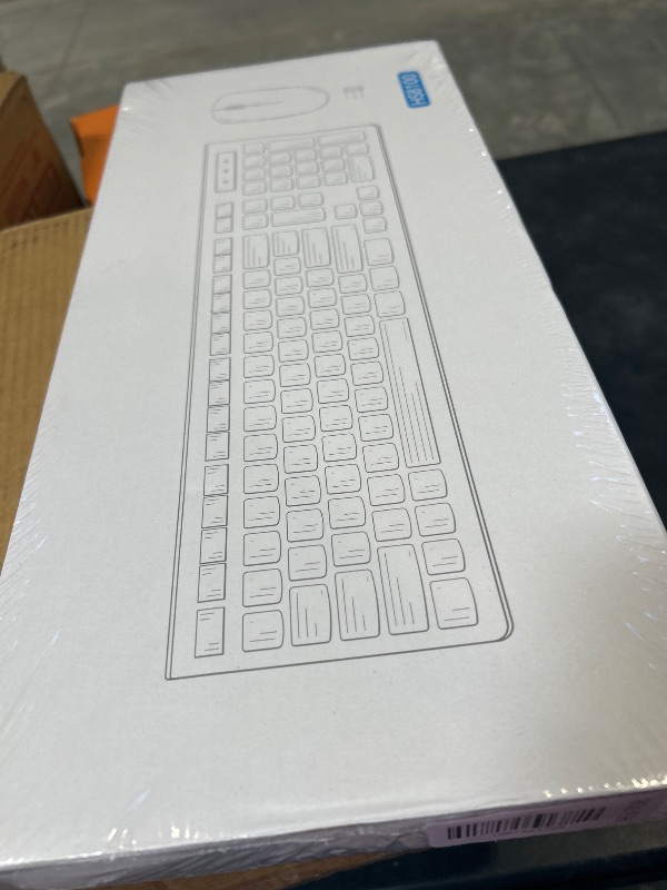 Photo 1 of Wireless Keyboard and Mouse Combo, Full-Sized Wireless Keyboard and Adjustable DPI Mouse, 2.4GHz USB Receiver, Silent Keyboard and Mouse for PC, Windows, MAC, Desktop, Laptop (Avocado Green)