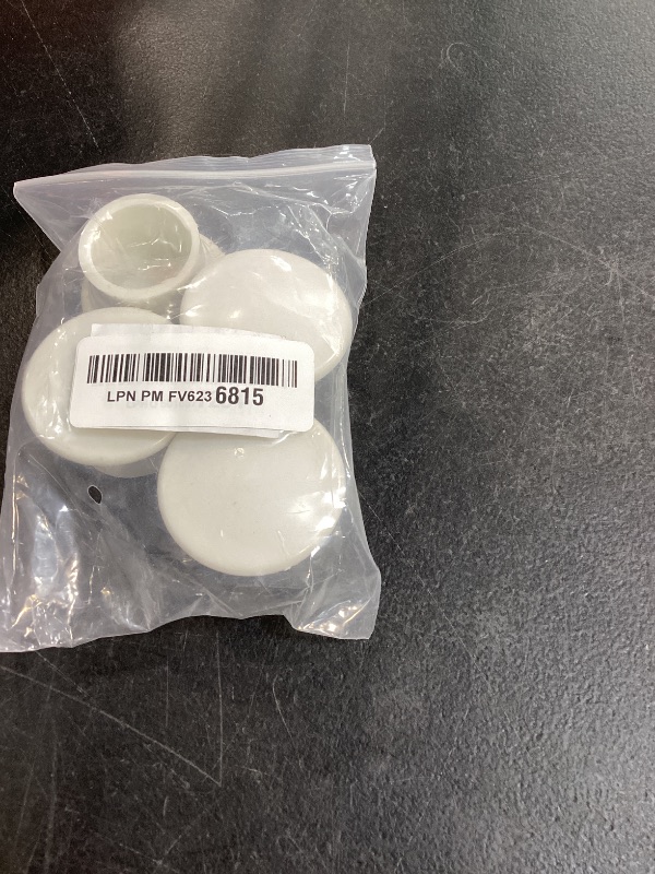 Photo 1 of 4 Pack White Plastic Curtain Rod End Caps, Decorative Pole Finials for 26-28mm/ 1.0-1.1inch Diameter Curtain Rods, Curtain Rod End Cap, Drapery Pole End Plug