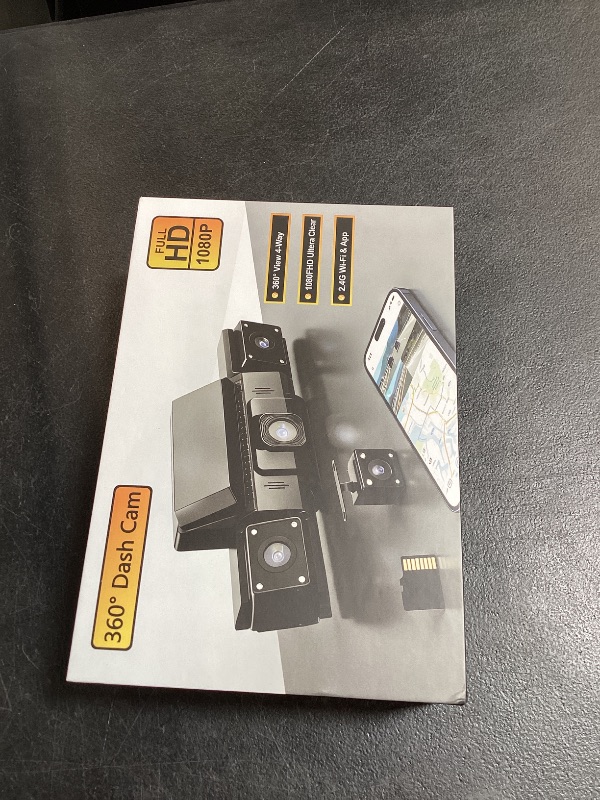 Photo 1 of 4 Channel Dash Cam 360 View Front Rear Left Right Car Camera,GPS and 5GHz Band WiFi,APP Control,G-Sensor,24H Parking Mode,8PCS IR Lights Night Vision,Wide Angle,WDR,Included Free TF Card