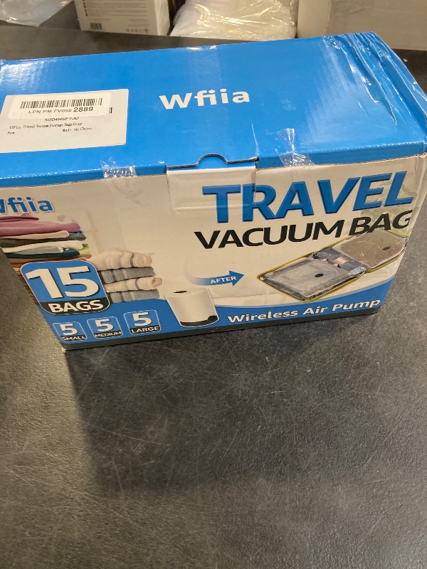 Photo 1 of 15 Packs Vacuum Bags for Travel with Rechargeable Pump, 3 Sizes Vacuum Seal Bags for Clothing, Compression Vacuum Travel Bags for Luggage, Vacuum Packing Bags for Closet Organization