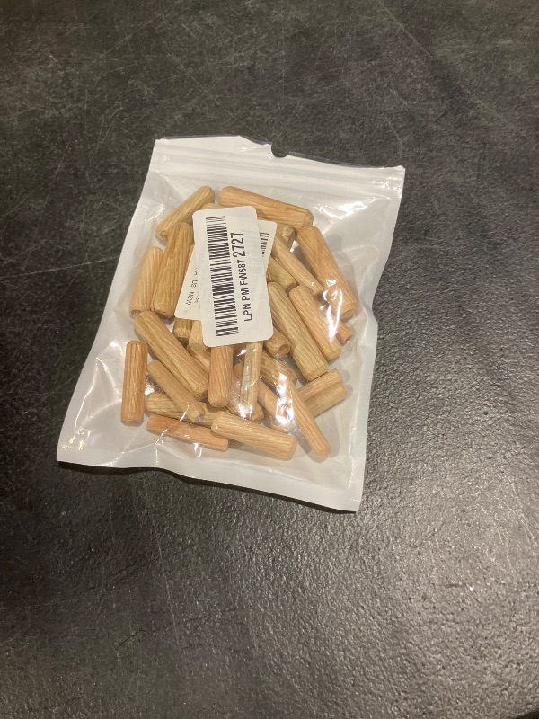 View 2 of 30Pcs Wooden Dowels Assorted, M6 M8 M10 Fluted Wood Dowel Pins, Hard Wood Grooved Plug, 1/4 5/16 3/8 Inch Furniture Woodwork Straight Grooved Dowel for Crafts, Furniture, DIY, Carpentry (6mm 8mm 10mm)