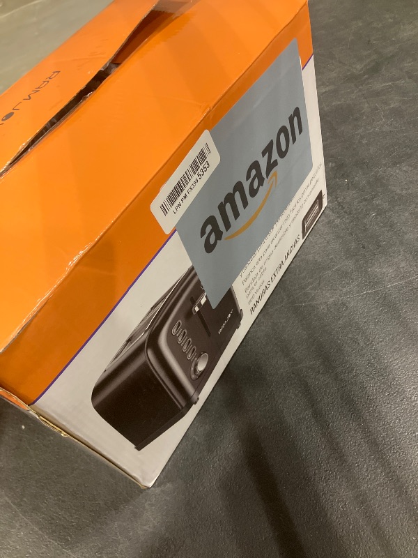 Photo 1 of RAMJOY Black Toaster 2 Slice, Extra Wide Slot Toaster for Bagels, Bread, Waffles, 7 Shade Settings, 4 Main Functions, Removable Crumb Tray, 900 Watts Toasters, Black Stainless Steel