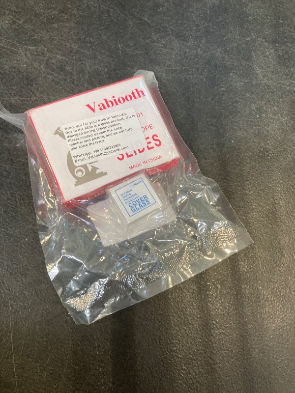 Photo 1 of Vabiooth Rounded Edge Microscope Slides Kit, 50 Pcs Pre-Cleaned Blank Microscope Slides and 100 Pcs 22x22mm Square Coverslips Cover Glass for Monocular Binocular Trinocular Microscopes