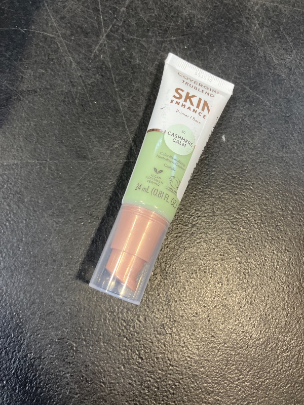Photo 1 of CoverGirl TruBlend Skin Enhancer, Cashmere Calm, Primer, Plumps Dry Skin, Blurs Pores, Hydrating, Brightening, Lasts All Day, 0.81oz