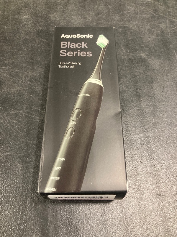 Photo 1 of Aquasonic Black Series Ultra Whitening Toothbrush – ADA Accepted Electric Toothbrush- 8 Brush Heads & Travel Case – 40,000 VPM Electric Motor & Wireless Charging - 4 Modes w Smart Timer