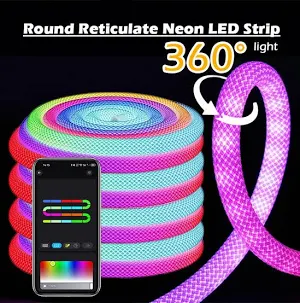 Photo 1 of 360 round reticulate neon led strip