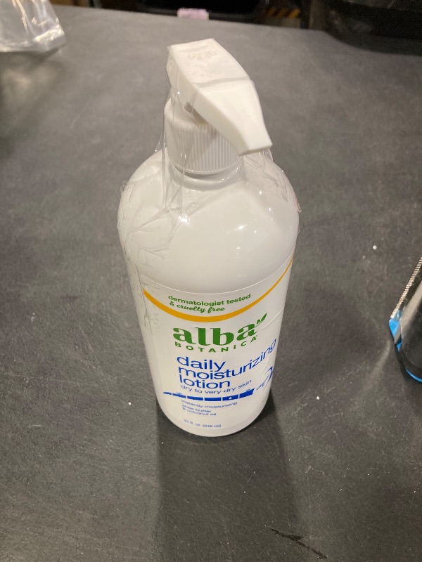 Photo 1 of Alba Botanica Daily Moisturizing Lotion, Dry to Very Dry Skin, with Shea Butter and Coconut Oil, 32 Oz (Packaging May Vary)